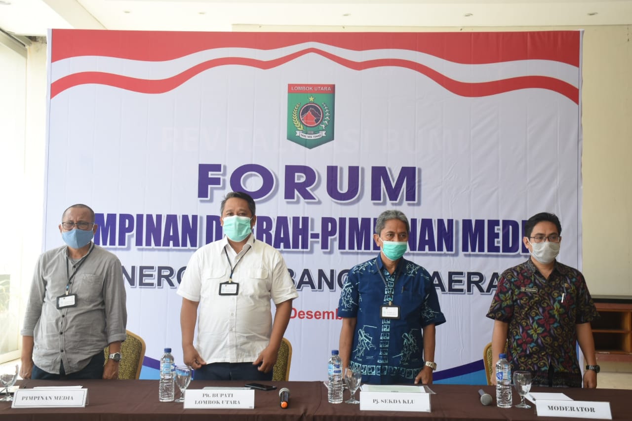 Plt Bupati Lombok Utara Silaturahmi dengan Pimpinan Media