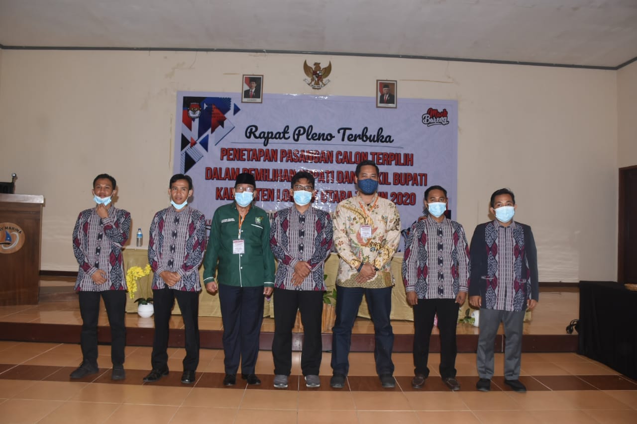 PLENO KPUD KLU TETAPKAN PASLON TERPILIH PILBUP 2020