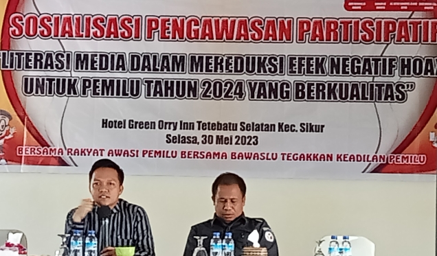 Bawaslu Lotim Gandeng Media Gelar Sosialisasi Indeks Kerawanan Pemilu 2024