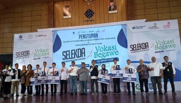Wamenaker Resmi Tutup Kegiatan Selekda dan Vokasi Begawe di BPVP Lombok Timur