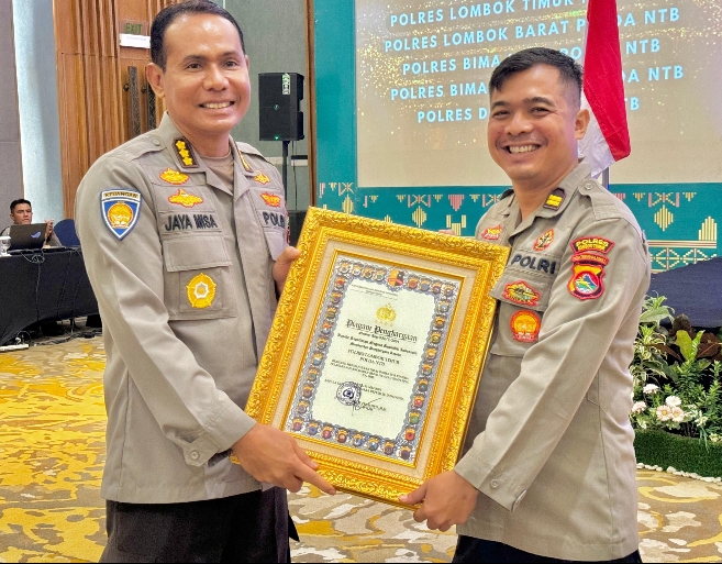 Polres Lombok Timur Raih Penghargaan Gemilang Satker IKPA 100 Dari Kapolri