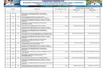 BPKAD NTB Ringkasan Laporan Realisasi Anggaran Tahun 2024 ke 27.