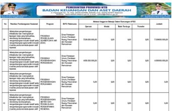 BPKAD NTB : Anggaran Pendapatan dan Belanja Daerah Tahun Anggaran 2026. Ke 16.