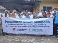 Baksos HPN 2026, PWI NTB Turun Langsung Bantu Warga Terdampak Banjir Lombok Tengah