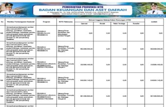 BPKAD NTB : Anggaran Pendapatan dan Belanja Daerah Tahun Anggaran 2026.Ke.35.
