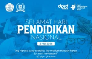 Iklan Ucapan Selamat Hari Pendidikan Nasional dari Pimpinan dan Anggota DPRD Lombok Timur.