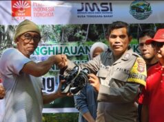JMSI NTB dan INTI Tanam 43 Pohon di Mualan Benyer, Dukung Pelestarian Mata Air Adat.