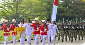 Apel Peringatan HUT RI Ke 81 Di Lotim Berjalan Khidmat.
