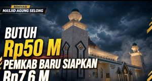Butuh Rp. 50 Milyar Bupati Lotim Buka Urunan Renovasi Masjid Agung Al- Mujahidin.