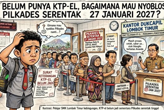 Ribuan Pelajar Terancam Tak Bisa Nyoblos Pilkades, Dukcapil Lombok Timur Kejar Waktu