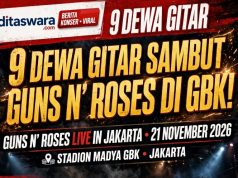 BUKAN HOAX! 9 Dewa Gitar Indonesia Jadi Pembuka Konser Guns N’ Roses di GBK 21 November 2026