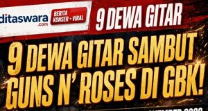 BUKAN HOAX! 9 Dewa Gitar Indonesia Jadi Pembuka Konser Guns N’ Roses di GBK 21 November 2026